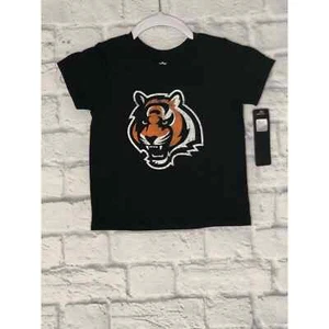 NFL Cleveland Tigers Toddlers Shirt 3T Black Tiger Short Sleeve Graphic Unisex - Picture 1 of 4