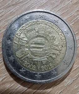 2-Euro-Gedenkmünze Deutschland 2002-2012 – 10 Jahre Euro-Bargeld - Bild 1 von 1