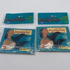 2 - Disney Pocahontas Panini, Paquete de 6 Pegatinas Coleccionables-- Paquete Nuevo y Sellado - Imagen 1 de 2