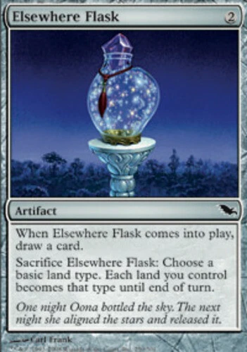 Elsewhere Flask ~ Damaged Shadowmoor MTG Magic UltimateMTG Artifact Card - Image 1 of 1
