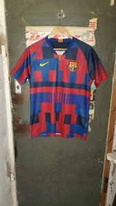 *Nike FC Barcelona 2018 20th Anniversary Football Home Jersey Messi 10 Large Gc* - Picture 1 of 14