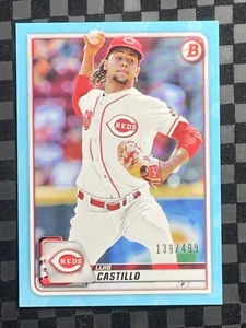 2020 Bowman Baseball Sky Blue Paper #56 Luis Castillo Cincinnati Reds 139/499 - Picture 1 of 4