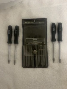 SNAP-ON Tools Vintage SDTX40 Black Mini Torx Screwdrivers Set Old School Pouch ! - Picture 1 of 9