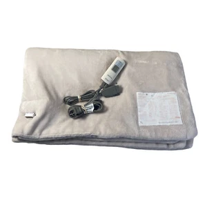 Sunbeam T85A E23623 3-prong Electric Throw Blanket White - Picture 1 of 5