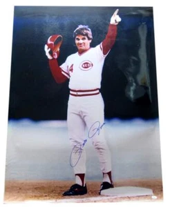 Foto firmada/autografiada de Pete Rose Cincinnati Reds 30x40 JSA 165300 - Imagen 1 de 3