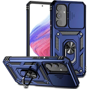 Military Grade Hybrid Case with Ring Grip and Camera Lens Protector for Samsung - Picture 1 of 7