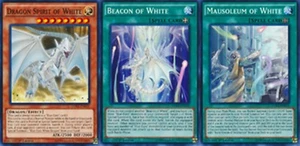 Drachengeist von Weiß + Leuchtfeuer + Mausoleum von Weiß 1. Mint Set LDK2 Yugioh - Bild 1 von 1