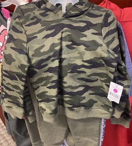 KIDSGETS IB FLEECE CAMO HOODIE JOGGER SET 2T,3T,4T,12M NEW WITH TAGS - Picture 1 of 2