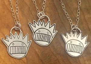 Boognish Anhänger aus Sterlingsilber mit Handgravur - Bild 1 von 2