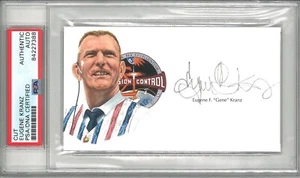 EUGENE KRANZ SIGNED CUT SIGNATURE PSA DNA NASA APOLLO 11 - Picture 1 of 1