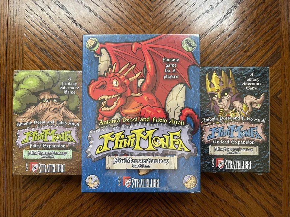 MiniMonFa Mini Monster Fantasy Card Game Complete Stratelibri 2005 OOP