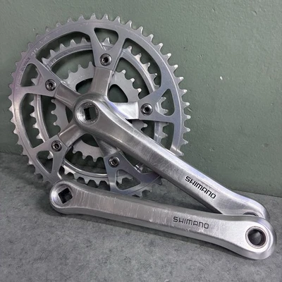 CLEAN! 1984 Shimano FC-6206 Crank Set 180mm Triple BioPace Deer Head 48/38/26t - Image 1 of 4