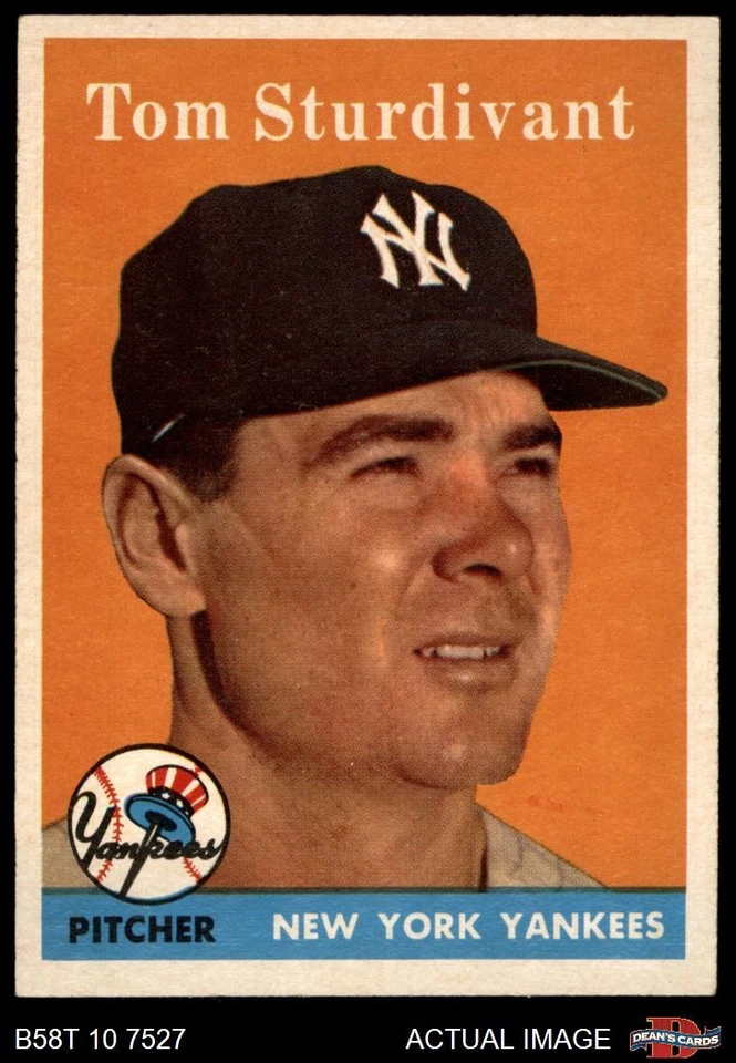 1958 Topps #127 Tom Sturdivant Yankees 5 - EX - Image 1 of 1