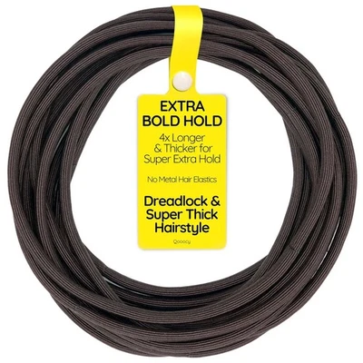 12-Pack 4x Extra Long Hair Ties - Ideal for Dreadlocks, Curly, Extra Thick Ha... - Image 1 of 4