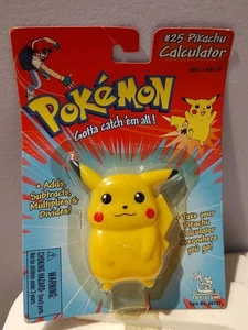 Vintage 1998 Pokemon #25 Pikachu Calculator by Toy Island Neu Sealed - Bild 1 von 4