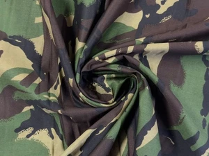 Material artesanal de tela de lona de lujo 100 % algodón - CAMUFLAJE - Imagen 1 de 5