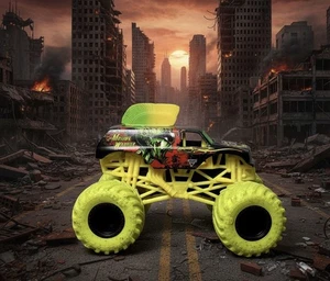 Spin Master Monster Jam ZOMBIE INVASION Mohawk Warrior Truck PREOWNED - Picture 1 of 8