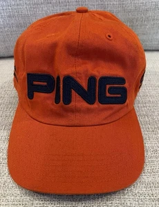 Cappello da baseball arancione Ping i3 Irons TiST Driver GIOCA IL TUO MEGLIO nuovo senza etichette - Foto 1 di 8