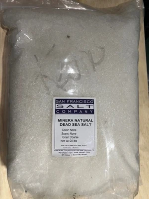 San Francisco Salt Company - Minera Natural Dead Sea Salt - 20 lb grano grueso - Foto 1 de 2