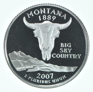2007-S Washington State Quarter 90% Silver Proof Montana *2240 - Picture 1 of 3