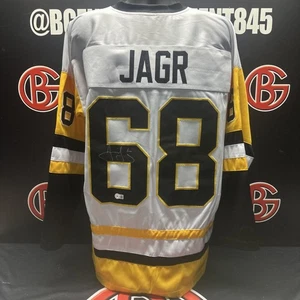 Jaromir Jagr Signed Pittsburgh Penguins Jersey Autographed Beckett COA - Picture 1 of 3