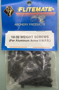 New Genuine Flitemate 10-32 Weight Screw Pack For Aluminum Arrow V.W.P.S. - Picture 1 of 2