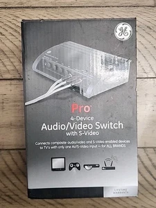 GE Pro 4-Device Audio/Video Switch with S-Video, Video Game System Connection - Picture 1 of 4