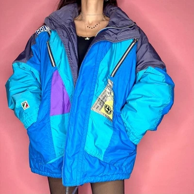 Vintage 90S Colmar Colour Block Ski Jacket Puffer Thermal Insulated Men's XL - Image 1 of 4