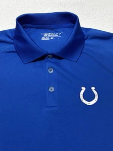 Indianapolis Colts Nike Golf Dri-Fit Polo Tour Performance Shirt Swoosh *READ - Picture 1 of 10