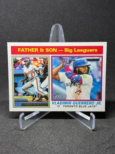 2025 Topps Heritage Father & Son Vladimir Guerrero Jr. #69 Toronto Blue Jays - Bild 1 von 3