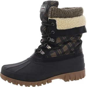 Cougar Womens Creek Taupe Plaid Winter Boots Shoes 7 Medium (B,M) BHFO 1987 - Picture 1 of 5