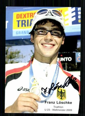 Franz Löschke  Autogrammkarte Originial Signiert Triathlon + A 246252 - Bild 1 von 2