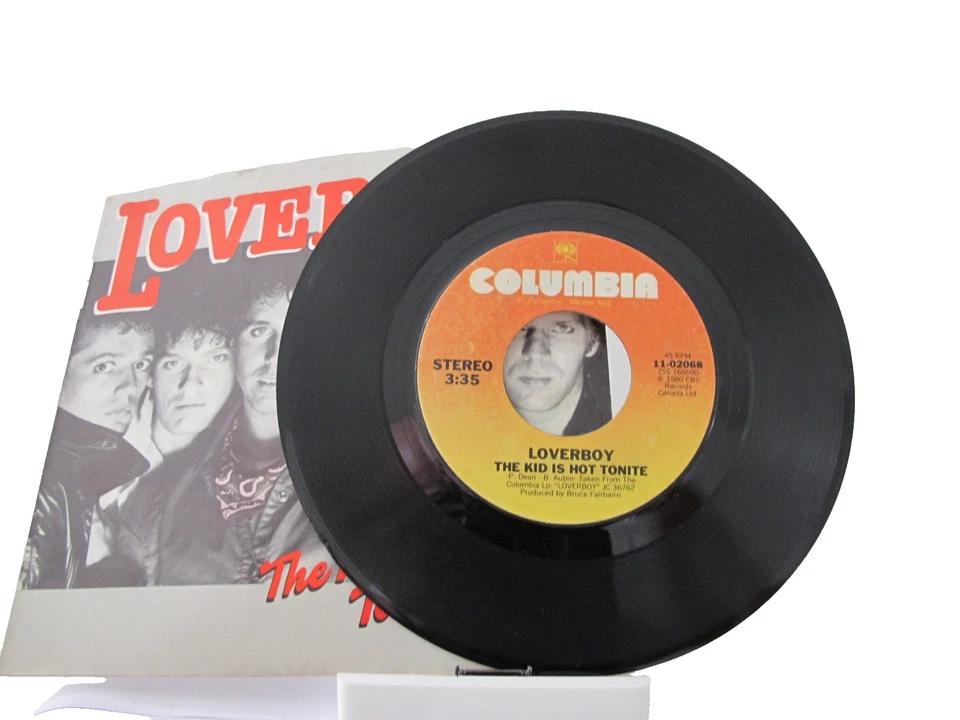 45 RECORD - LOVERBOY - THE KID IS HOT TONITE - Image 1 of 1