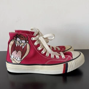Vintage 1993 Pro Keds Taz Tasmanian Devil Looney Tunes Red Hi-Top Shoe Size 8 US - Picture 1 of 12
