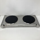 Techwood Double Infrared cooktop MDL # ES-3201C 1800 Watts ✅TESTED WORKS!