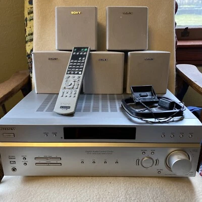 SONY STR-K660P AM/FM Stereo Receiver Digital Audio + 5 Speakers - BUNDLE - Works - Image 1 of 4