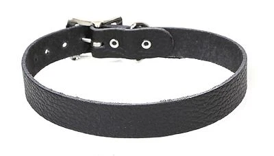 Gargantilla Collar Hebilla Cuero Búfalo Liso 3/4" Punk Rock Gótico DYI Foto 1 de 2