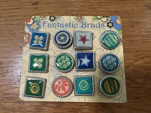 Fantastic Brads 12 for Scrapbooking & Other Crafts New No Packaging (B368) - Picture 1 of 5