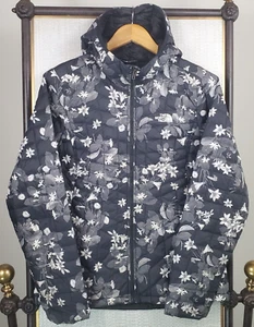 THE NORTH FACE Womens Floral Wallpaper Thermoball Hooded Jacket Sz Medium Black - Picture 1 of 18