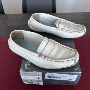 LACOSTE Halb-Schuhe Mokassin Freizeitschuhe Creme-Weiß Gr. 38 - Bild 1 von 12