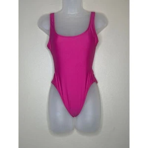 J. Crew Heritage Scoopback One-Piece Swimsuit Pink Size 2 Barbiecore summer - Picture 1 of 8