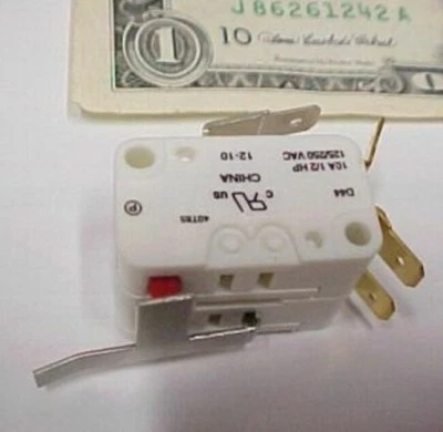 4 Cherry D44 10A Stainless Lever MicroSwitches, 125V 250V Double Pole A44L-RWAT