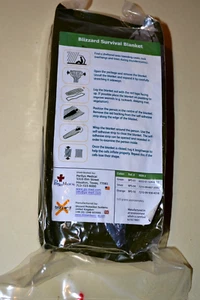 Blizzard Trauma Survival Medical Hypothermia Prevention Blanket BPS-01-Green NEW - Picture 1 of 10