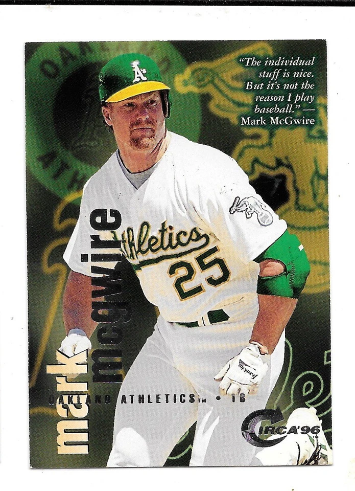 Q 1996 Skybox Circa Baseball Mark McGwire #73 NRMT - Image 1 of 1