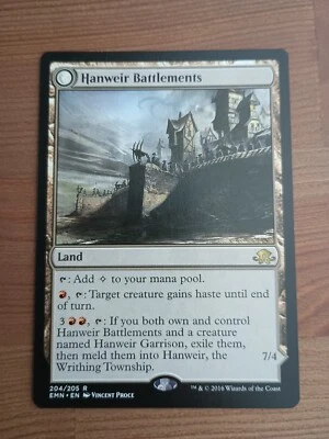 Magic Hanweir Battlements / Hanweir the Writhing Township Top MTG NM - Image 1 of 3