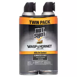 Hot Shot Wasp & Hornet Killer3, 17.5 Ounces, 2 Pack, Aerosol Spray - Picture 1 of 9