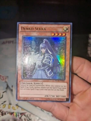 Yu-Gi-Oh! TCG Denko Sekka The New Challengers NECH-EN041 1st Edition Ultra Rare - Image 1 of 2