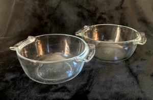 2 Pyrex de Corning France 451-S & 451-D Round Baking Dishes...No Lids! - Picture 1 of 5