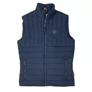 Timberland Men's Puffer Poly Fill Lightweight Dark Navy Vest A1YQ4 Size (S) - Picture 1 of 6