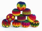 Fair Trade SET of 3 Haki Hacky Sacks Juggling Stress squeeze Balls circus skills